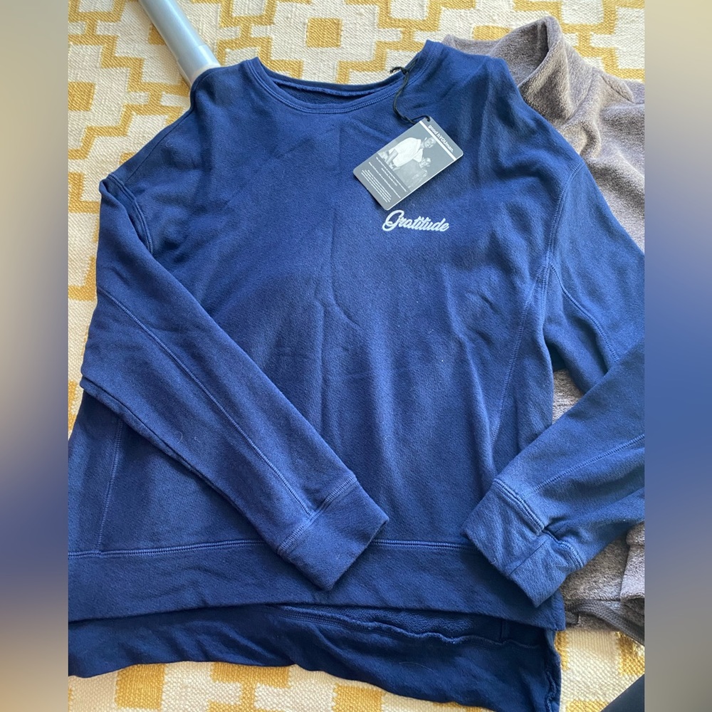 Navy Gratitude Pullover